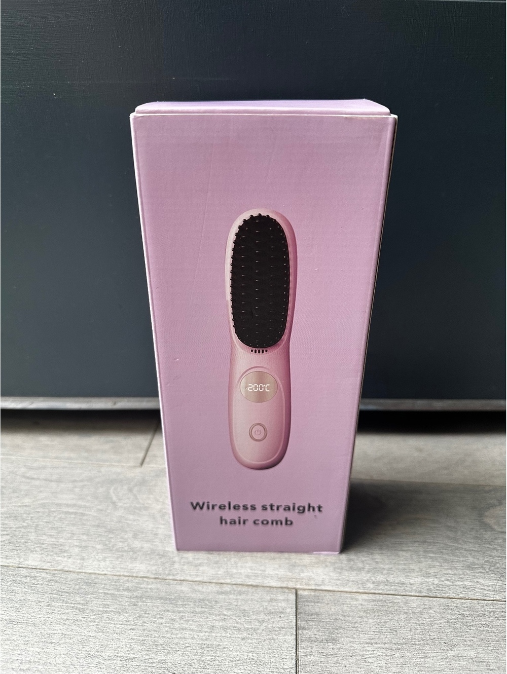 Wireless Straight Hair Comb with LED Display and USB Charging TESTED